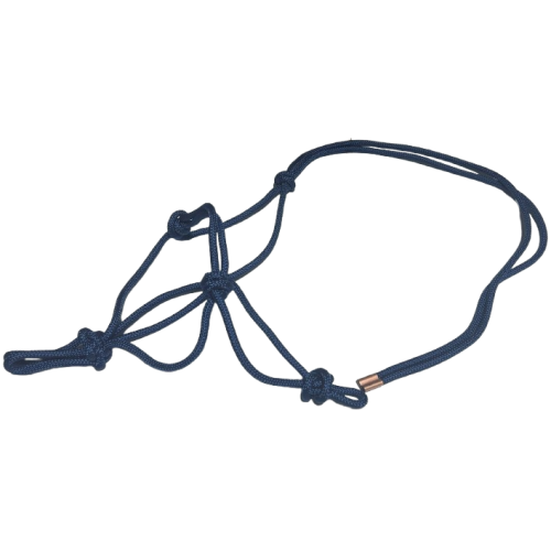 Knotted Rope Halter Navy - Cob