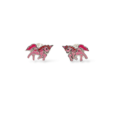 Mountain Creek Jewellery Pink Unicorn Studs