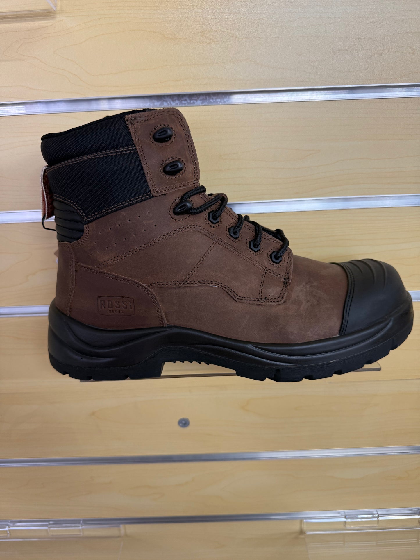 Lang Lace Up Safety Boot - Brown
