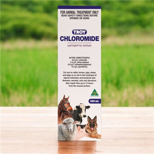 Troy Chloromide Antiseptic Spray 500mL