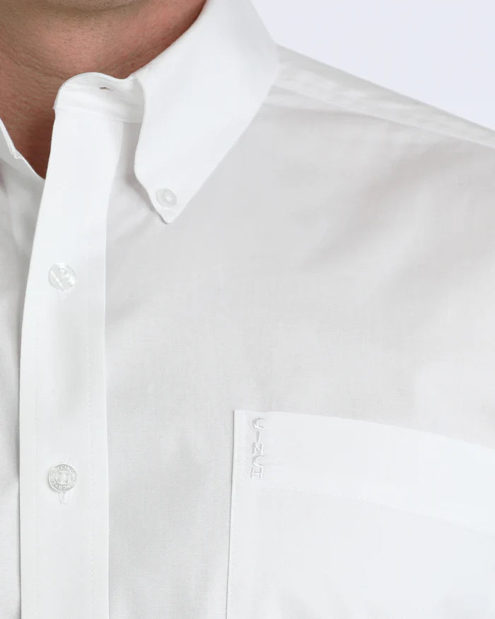 Cinch Mens Longsleeve Shirt - White