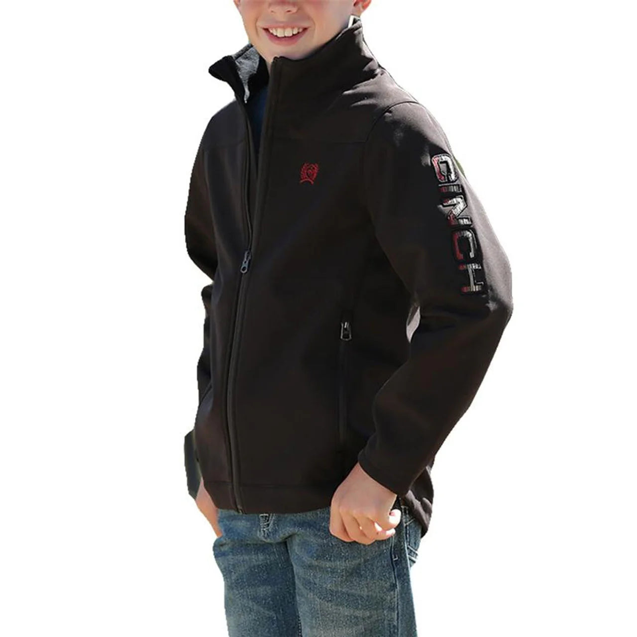 Cinch Boys Jacket Brown - Textured