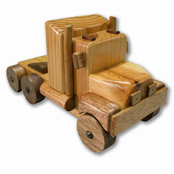 Handmade Wooden Toy Flat Bed Truck