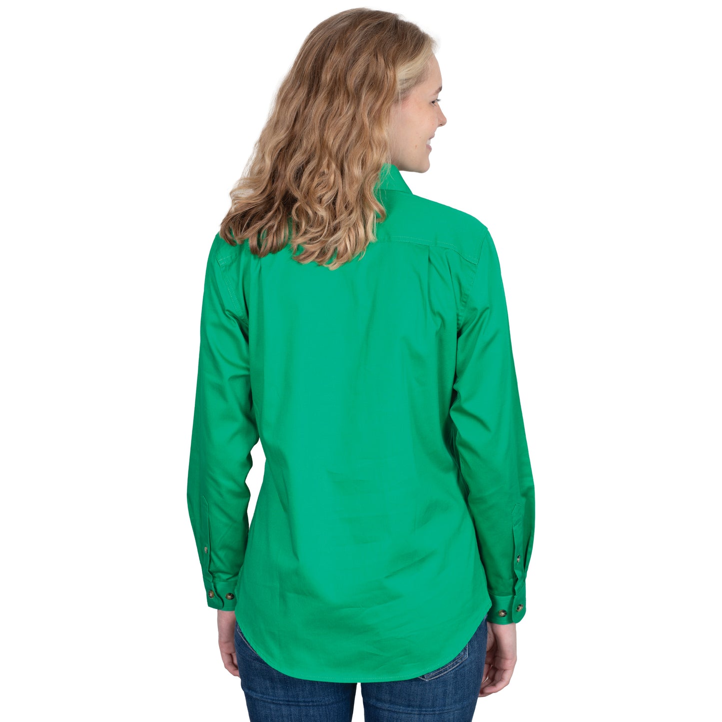 Just Country Jahna 1/2 Button Workshirt - Ivy Green
