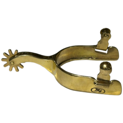 Youth Solid Brass Campdraft Spur