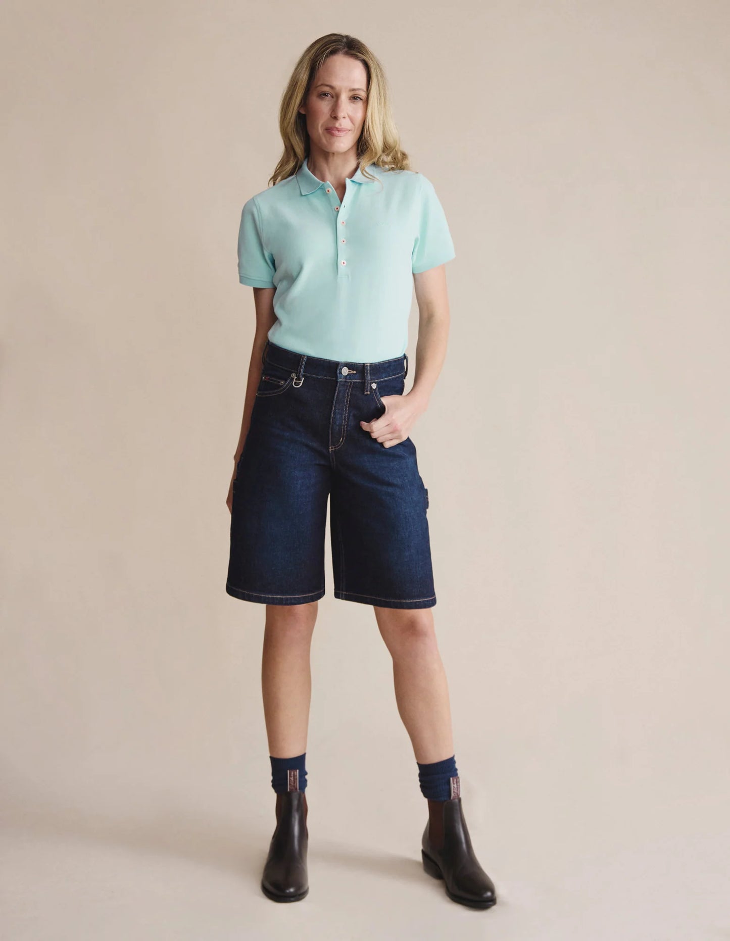 S. Kidman Women's Parkes Polo - Sky Blue