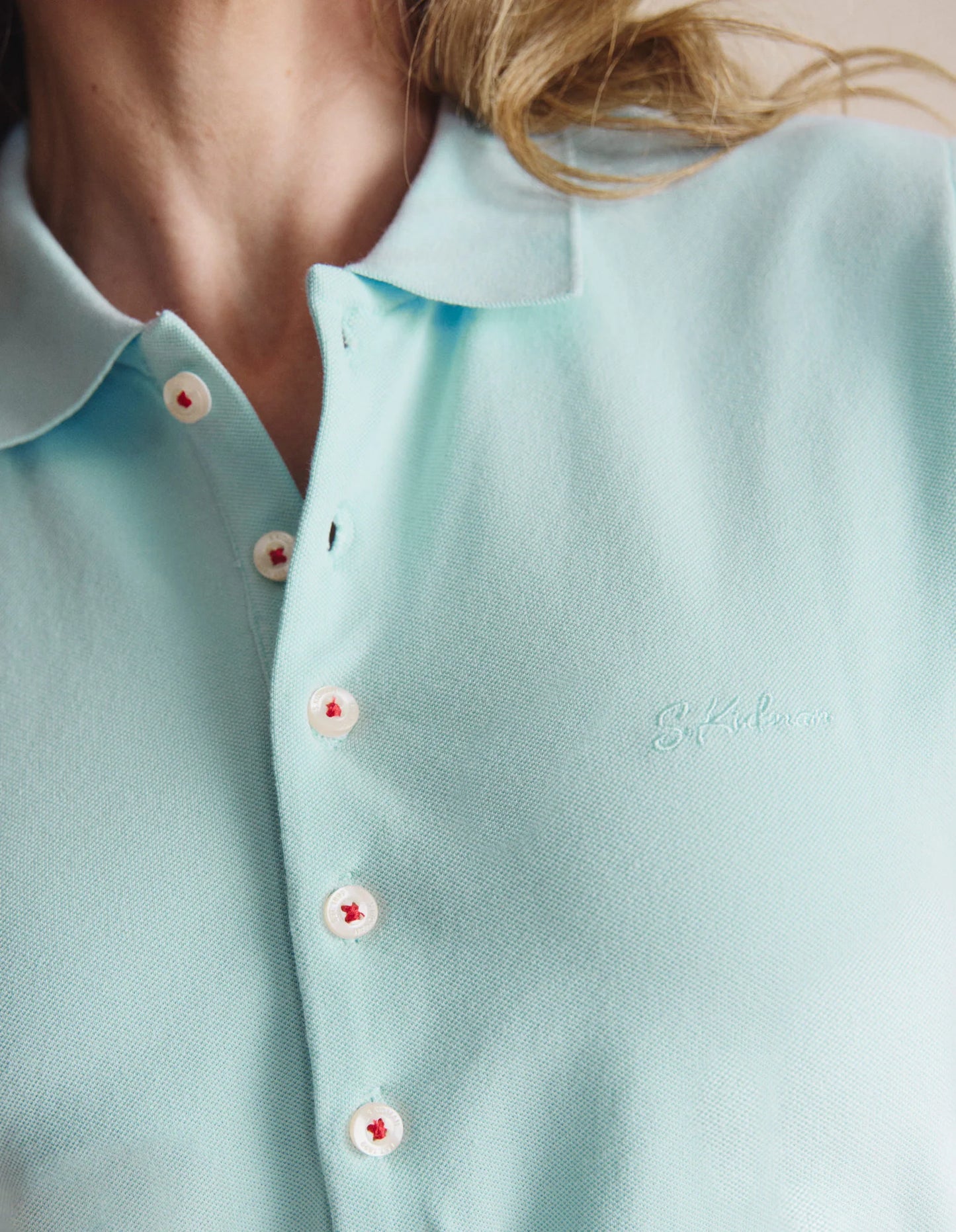 S. Kidman Women's Parkes Polo - Sky Blue