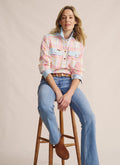 S. Kidman Camfield Half Placket Work Shirt - Pale Pink