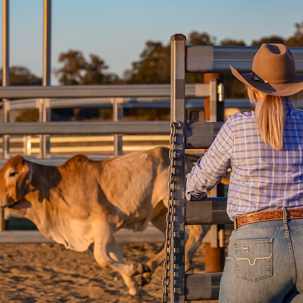 Reba Womens Shirt - Blue/Orange