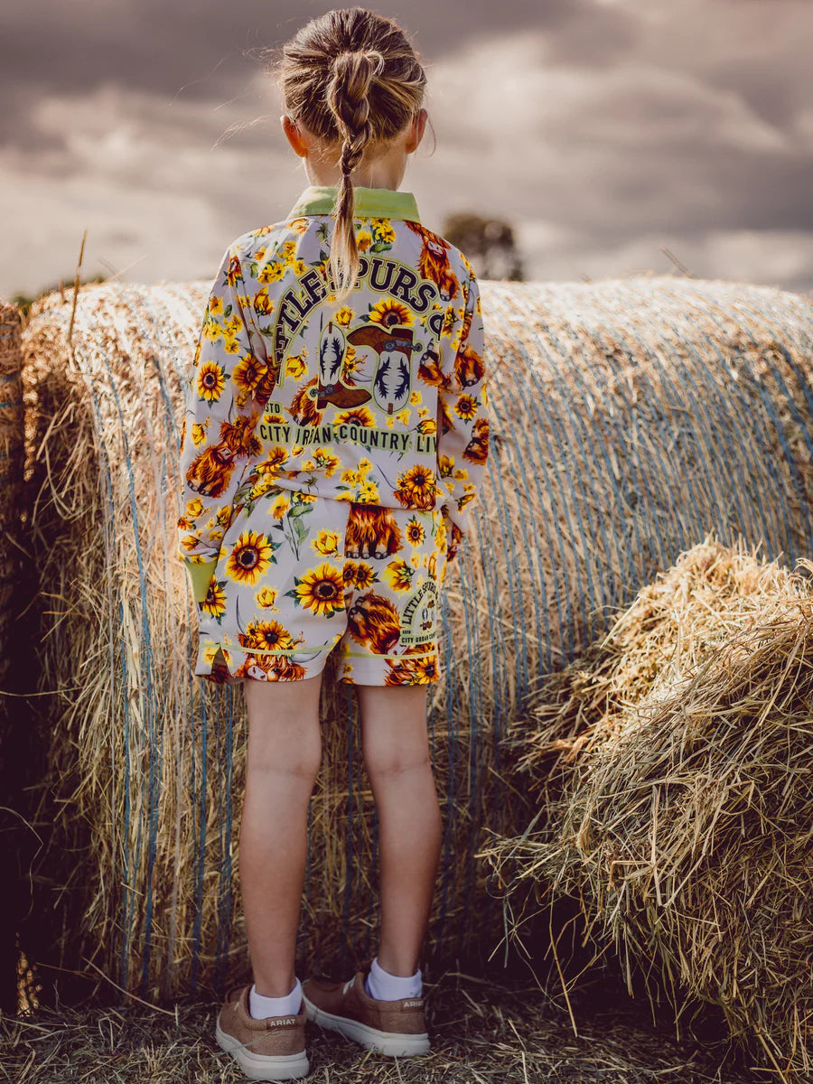Highland Sunflower Shorts - Kids & Teens