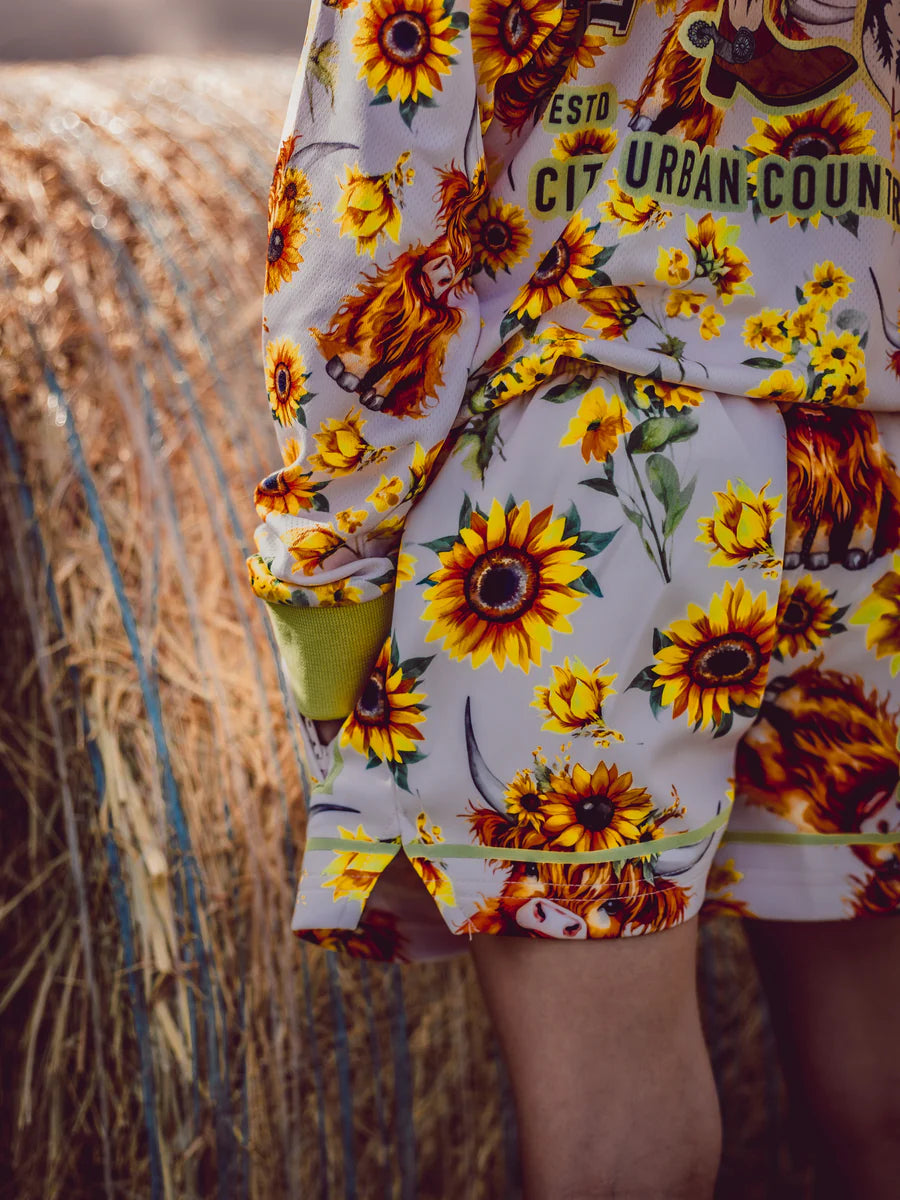 Highland Sunflower Shorts - Kids & Teens