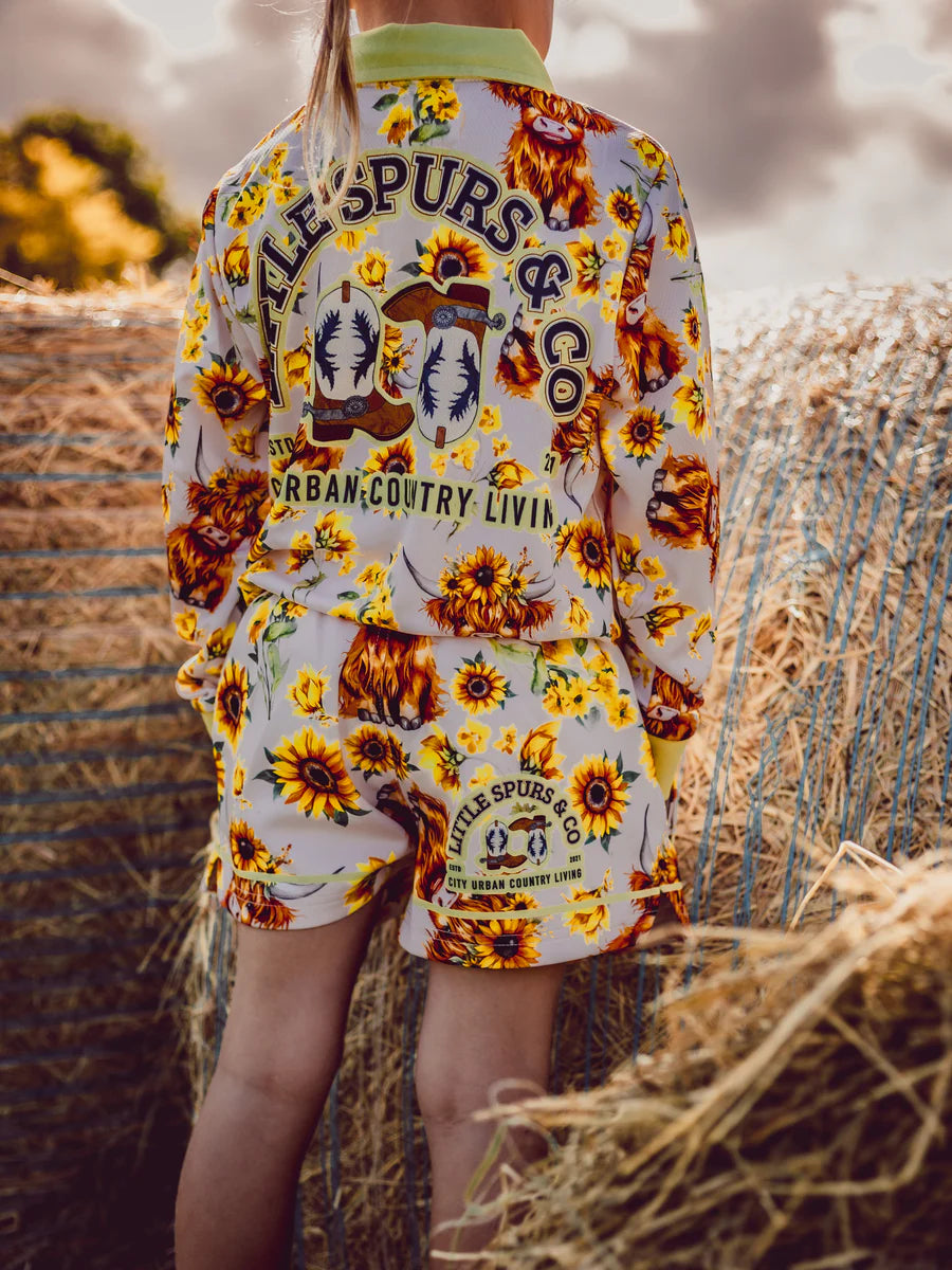 Highland Sunflower Shorts - Kids & Teens