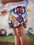 Aztec Cowhide Shorts - Kids & Teens