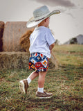 Aztec Cowhide Shorts - Kids & Teens