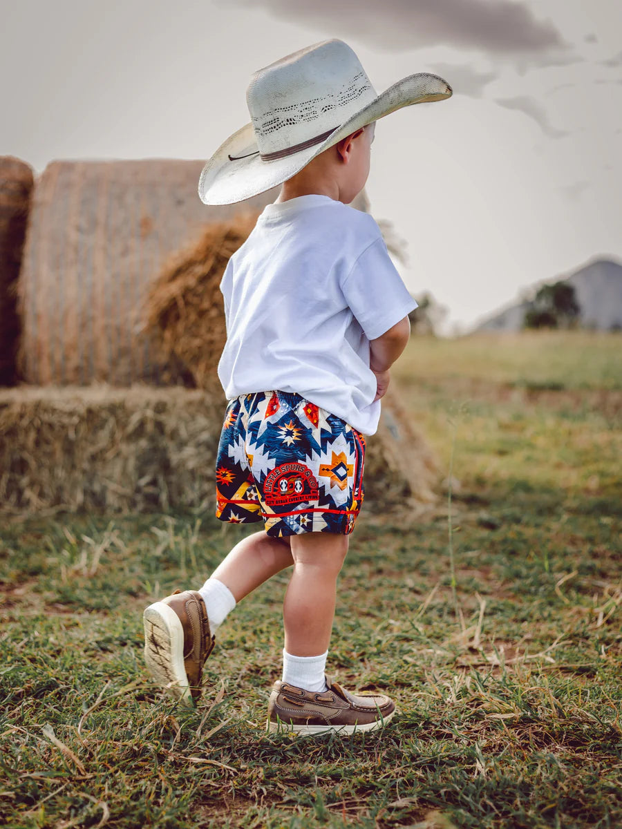 Aztec Cowhide Shorts - Kids & Teens