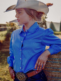 Chinchilla Classic Kids Dress Shirt - Blue & White Stripes