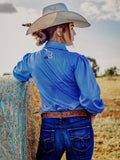 Chinchilla Classic Kids Dress Shirt - Blue & White Stripes