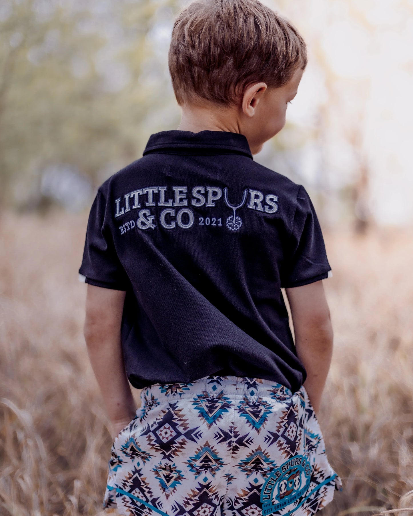 Kids Teal Aztec Shorts