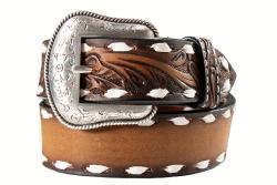 Blank Name Brown Boy's Belt