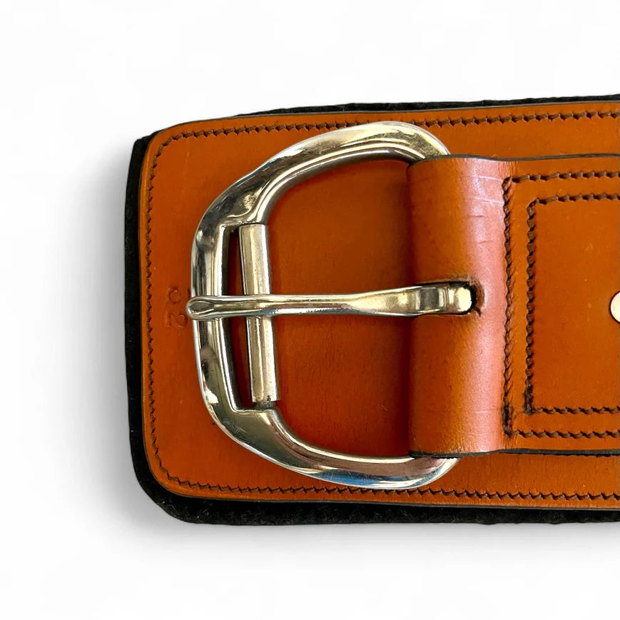 Anatomic Shoulder Relief Cinch with Removable Felt and Roller Buckles