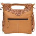 Cali Cowhide Bag in Tan & White