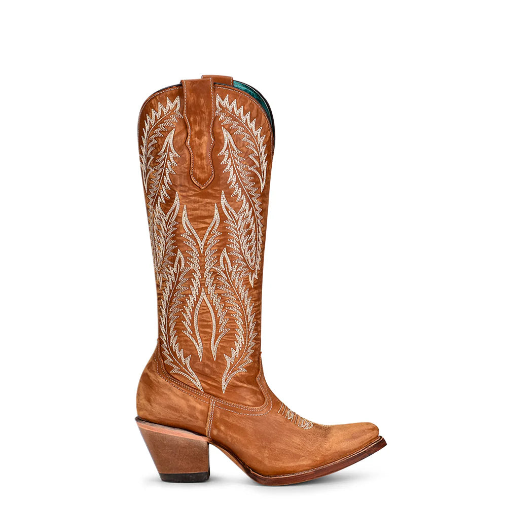 Corral Ladies Boot - Golden Embroidery - Snip Toe