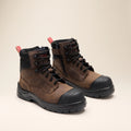 Lang Lace Up Safety Boot - Brown