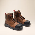 Lang Lace Up Safety Boot - Rust