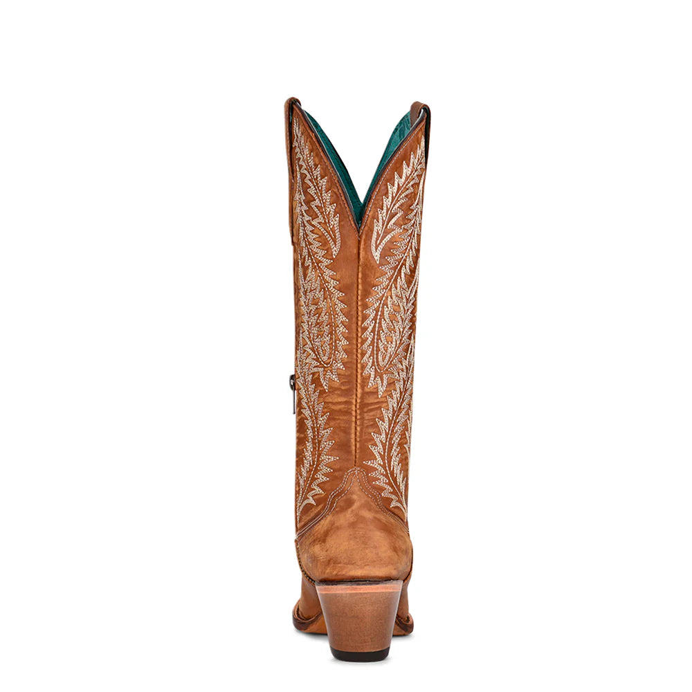 Corral Ladies Boot - Golden Embroidery - Snip Toe