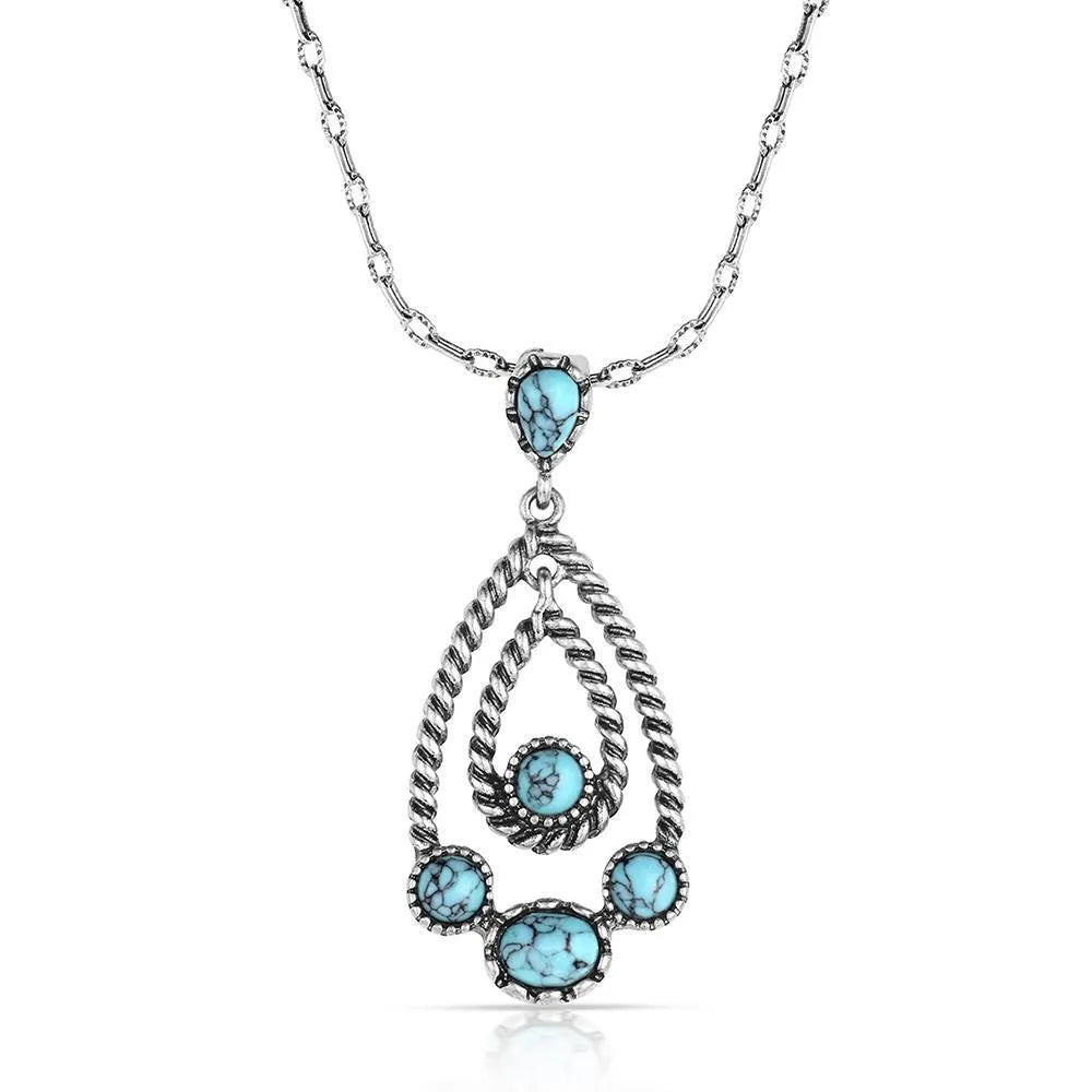 Montana Silversmiths Attitude Necklace - Wander West Turquoise
