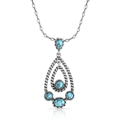 Montana Silversmiths Attitude Necklace - Wander West Turquoise