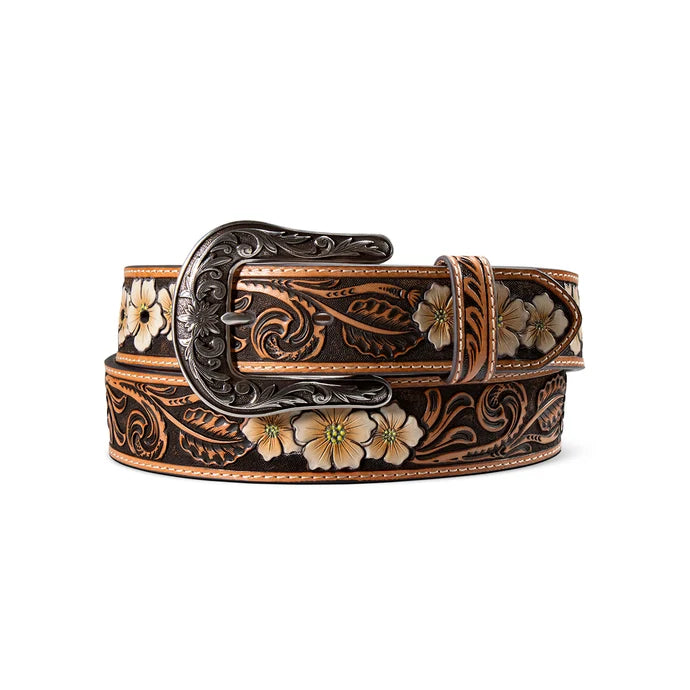 Ariat Women's Belt - Floral Brown