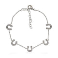 Mountain Creek Jewellery Cubic Zirconia Horseshoe Bracelet