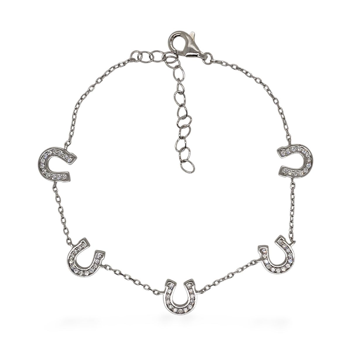 Mountain Creek Jewellery Cubic Zirconia Horseshoe Bracelet
