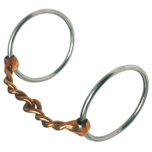 Loose Ring Snaffle Bit w/ Thick Copper Wire Mouth