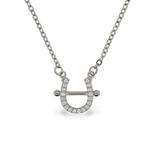 Mountain Creek Jewellery CZ Horseshoe Necklace