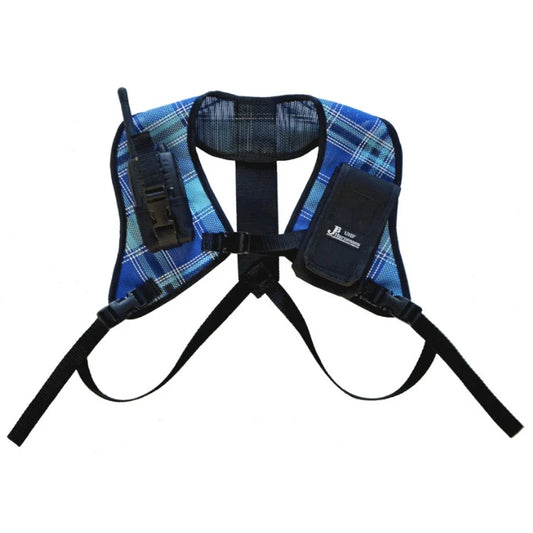 JB UHF Double Shoulder Harness - Adult Blue