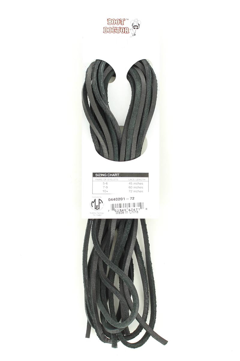 Leather Lace 72" - Black