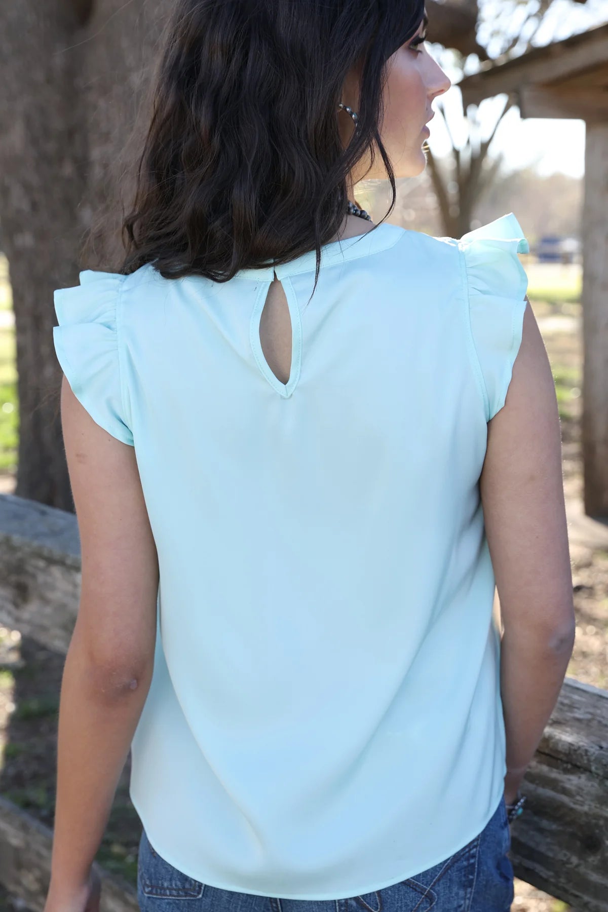 Cruel Girl Ladies Top - Light Blue