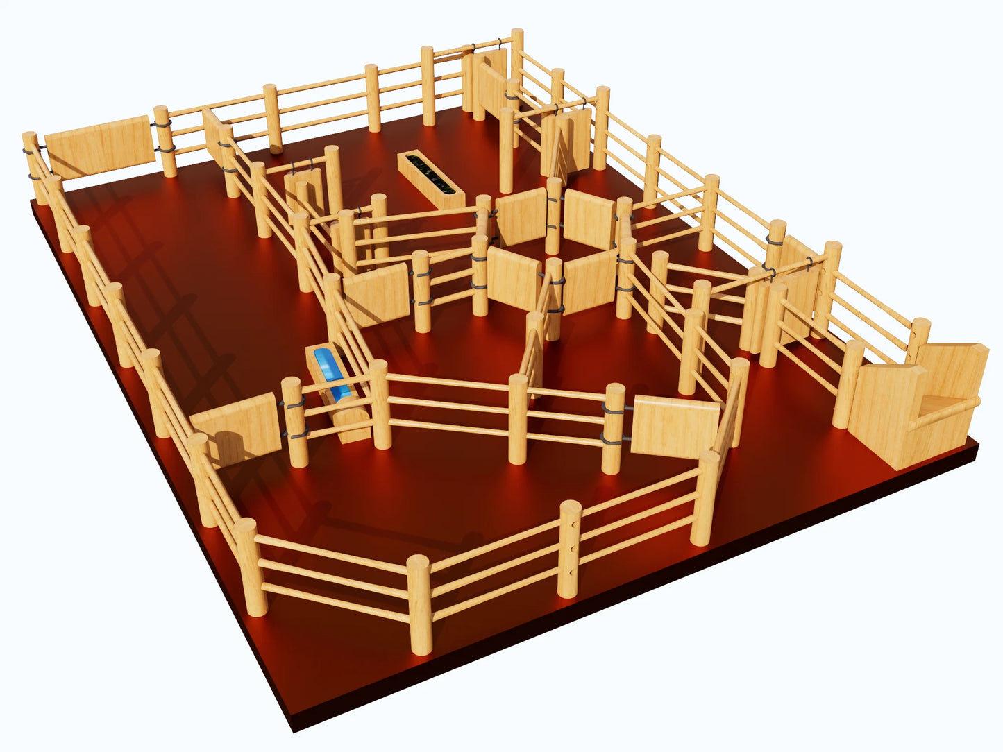 Wooden Toy Station Cattle Yards