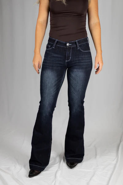 CC Western Carissa Dark Wash Trouser