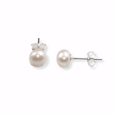Mountain Creek Jewellery Earrings S/S 7mm Pearl Studs