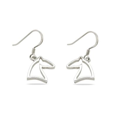 Mountain Creek Jewellery Earrings S/S Cut Out Horse Head Drop