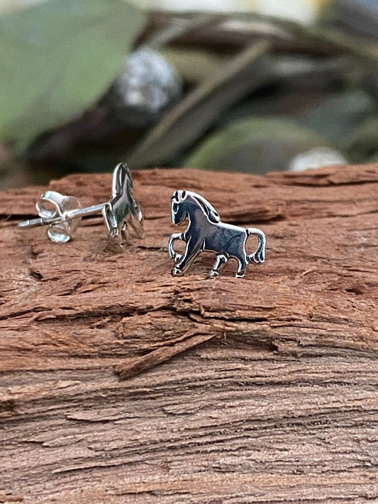 Mountain Creek Jewellery Earrings S/S Smooth Horse Studs