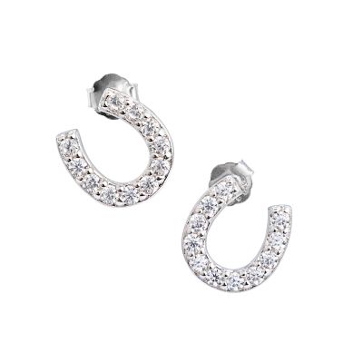 Mountain Creek Jewellery Earrings S/S CZ Horseshoe