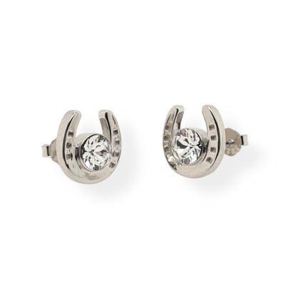 Mountain Creek Jewellery Earrings S/S C/Z Horseshoe Studs