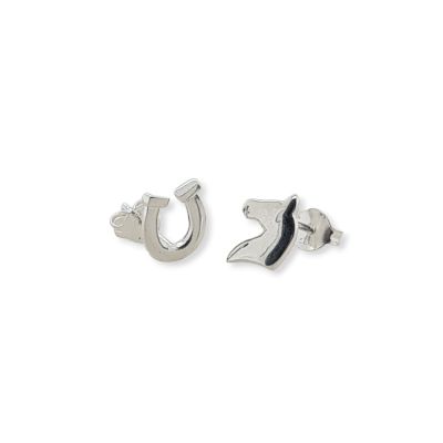 Mountain Creek Jewellery Earrings S/S Horse Head & Shoe Studs