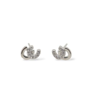 Mountain Creek Jewellery Stirling Silver Double Horseshoe Studs