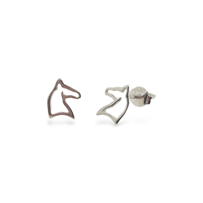 Mountain Creek Jewellery Earrings S/S Open Horsehead Studs