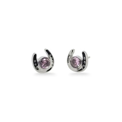 Mountain Creek Jewellery Earrings S/S C/Z Horseshoe Stud